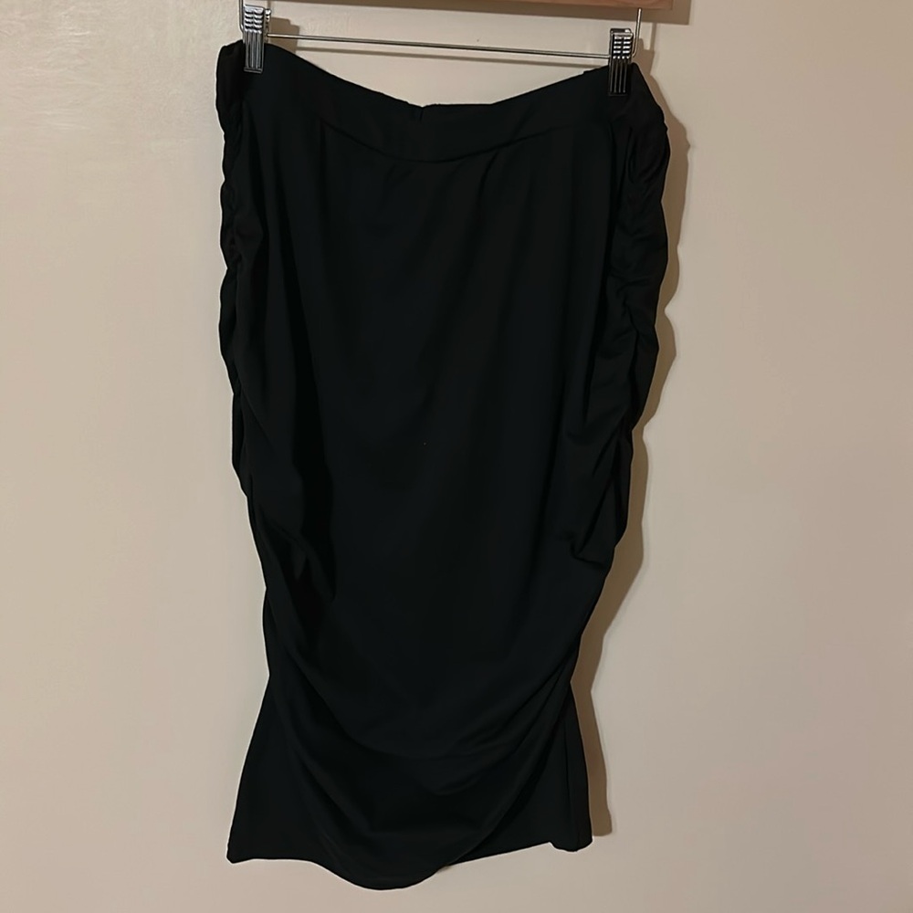SHEIN Curve Ruched Black Pencil Skirt 2XL
